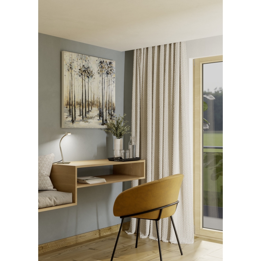 Eglo - Candeeiro de mesa tátil dimerizável LED/5W/230V 2700/4000/6500K cromado mate