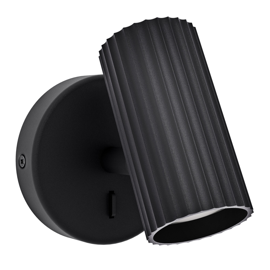 Eglo - Aplique de parede direcional 1xGU10/5W/230V preto
