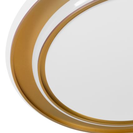 Eglo - Luminária de teto LED/24W/230V 2700/4000/6500K Ø 40 cm dourada
