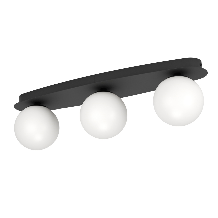 Eglo - Luminária de teto LED para casa de banho 3xG9/4,2W/230V IP44 preta