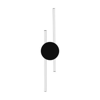 Eglo - Aplique de parede LED LED/20W/230V + LED/0,91W preto