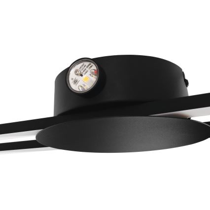 Eglo - Aplique de parede LED LED/20W/230V + LED/0,91W preto