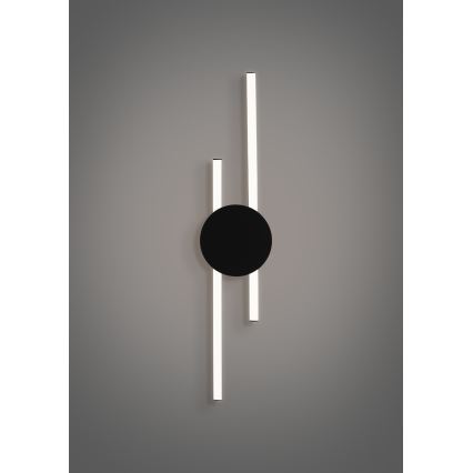 Eglo - Aplique de parede LED LED/20W/230V + LED/0,91W preto
