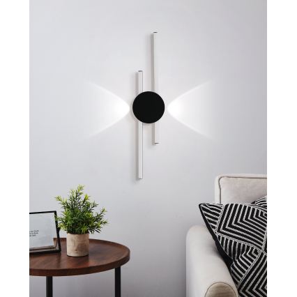 Eglo - Aplique de parede LED LED/20W/230V + LED/0,91W preto