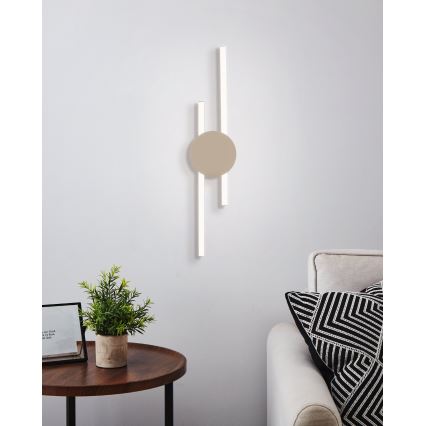 Eglo - Aplique de parede LED/20W/230V + LED/0,91W bege