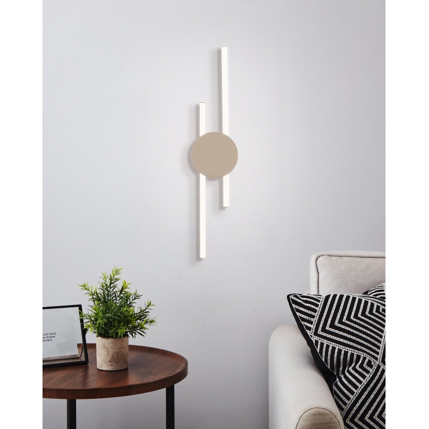 Eglo - Aplique de parede LED/20W/230V + LED/0,91W bege