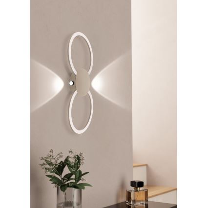 Eglo - LED Aplique de parede LED/20W/230V + LED/0,91W bege