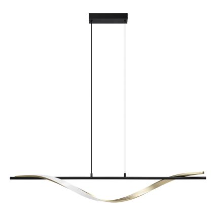Eglo - Lustre LED suspenso por cabo LED/20W/230V 2700/4000/6500K preto/dourado