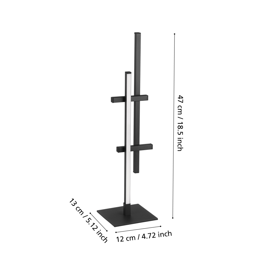 Eglo - Candeeiro de mesa LED/6,5W/230V preto