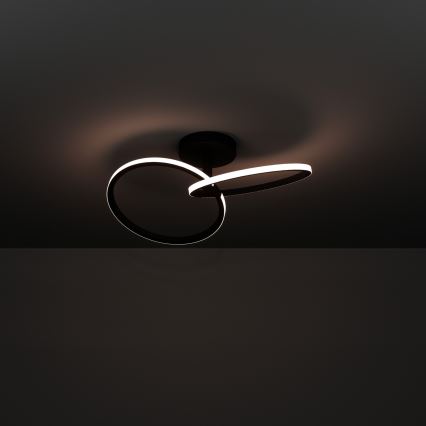 Eglo - Luminária de teto LED/12W/230V 2700/4000/6500K preta