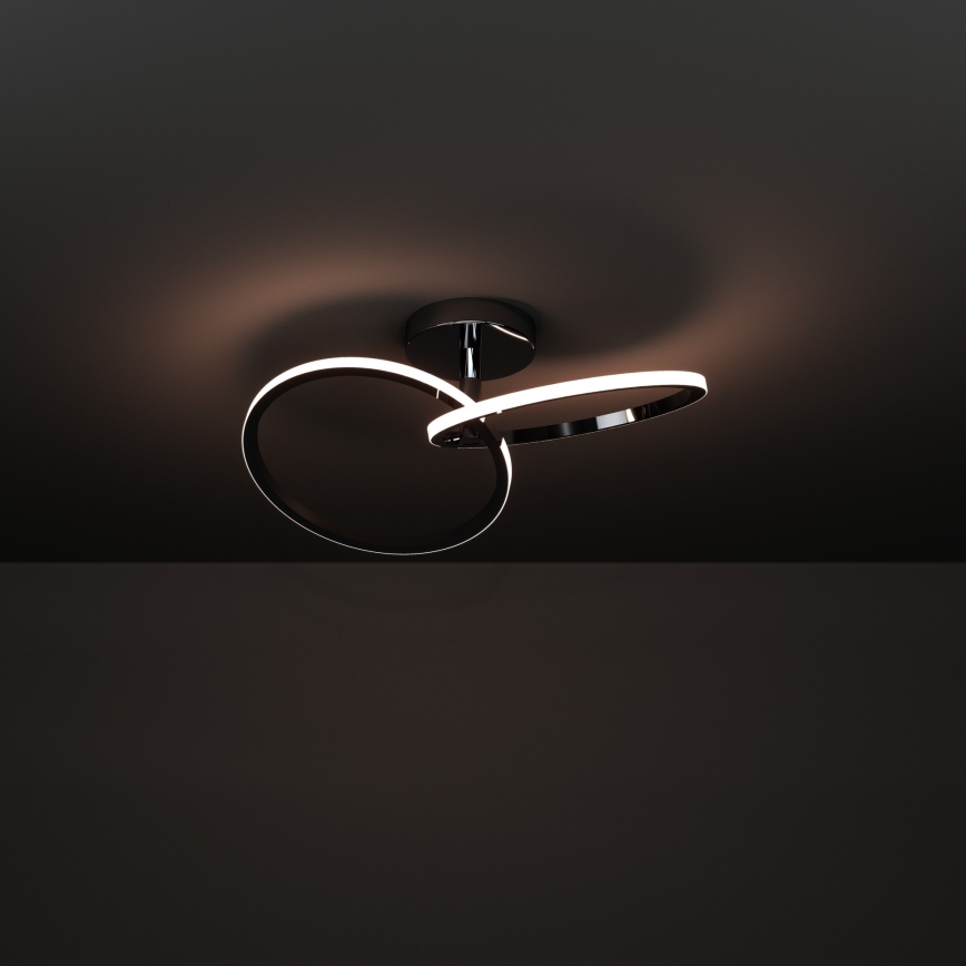 Eglo - Candeeiro de tecto LED/12W/230V 2700/4000/6500K cromado brilhante