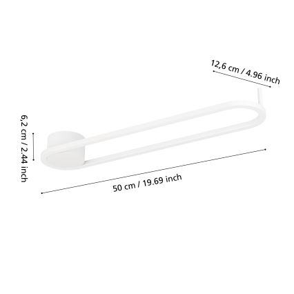 Eglo - Luminária de teto LED/24W/230V 2700/4000/6500K branca