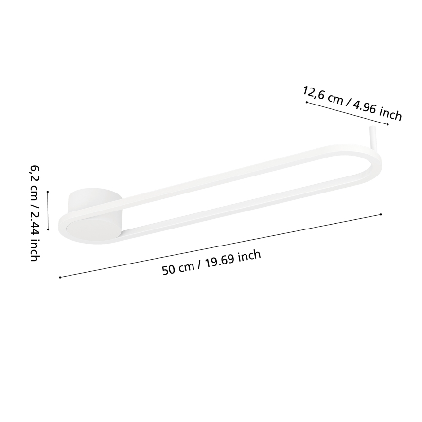 Eglo - Luminária de teto LED/24W/230V 2700/4000/6500K branca