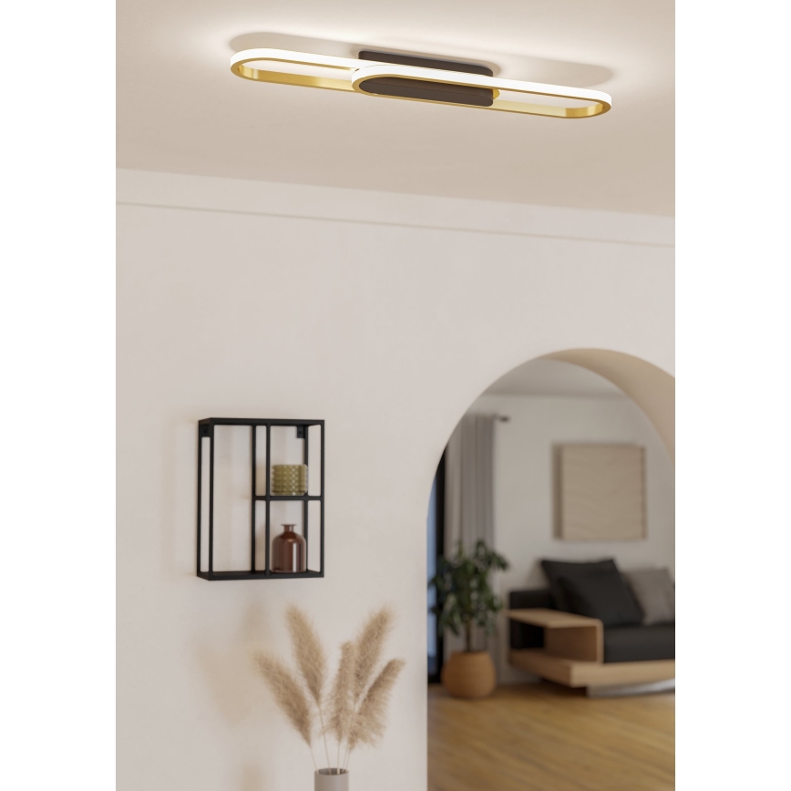 Eglo - Candeeiro de tecto LED/20W/230V 2700/4000/6500K dourado