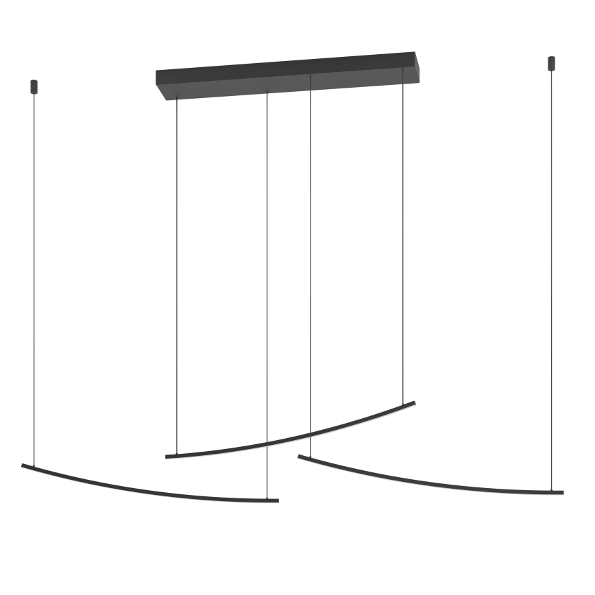 Eglo - Lustre pendente LED dimerizável em cabo LED/22W/230V 2700/4000/6500K preto