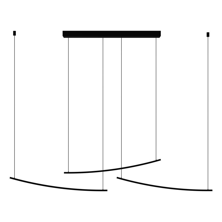 Eglo - Lustre pendente LED dimerizável em cabo LED/22W/230V 2700/4000/6500K preto