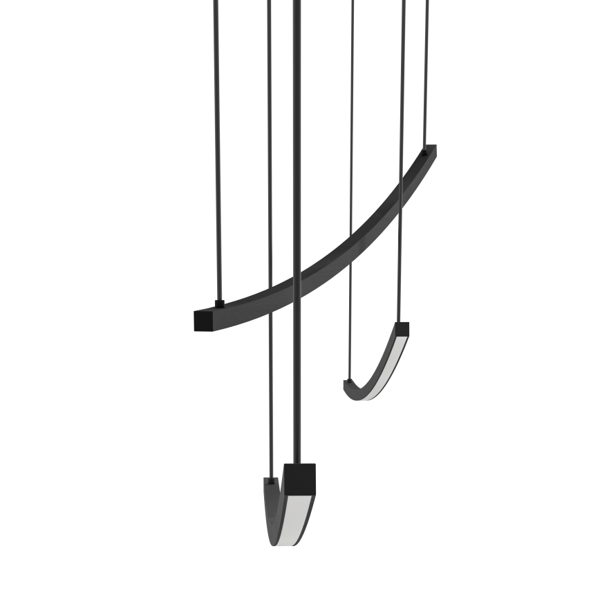 Eglo - Lustre Pendente LED Dimerizável em Cabo LED/22W/230V 2700/4000/6500K preto