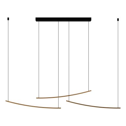 Eglo - Lustre pendente em cabo LED dimerizável LED/22W/230V 2700/4000/6500K dourado