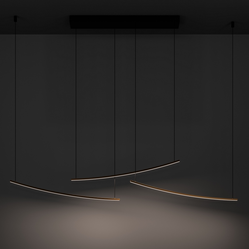Eglo - Lustre pendente em cabo LED dimerizável LED/22W/230V 2700/4000/6500K dourado