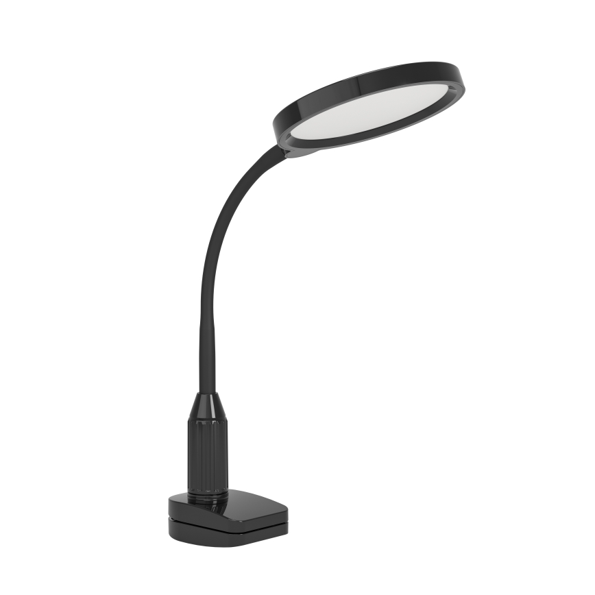 Eglo - Lâmpada LED flexível regulável com clipe LED/5,5W/230V 2700/4000/6500K preta
