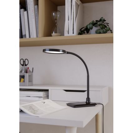 Eglo - LED Candeeiro de mesa flexível regulável LED/5,5W/230V 2700/4000/6500K preto