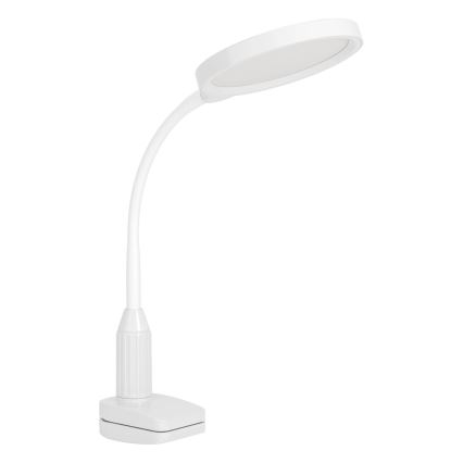 Eglo - Lâmpada flexível LED regulável com clipe, 5,5 W, 230 V, 2700/4000/6500 K, branca