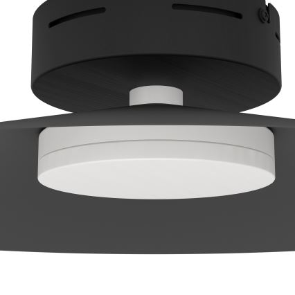Eglo - Luminária de teto LED RGBW regulável LED/15,5W/230V 2700-6500K Ø 45 cm preta