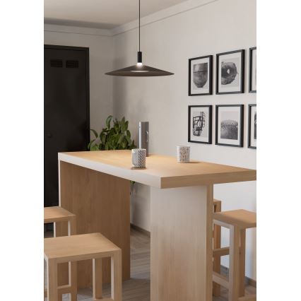 Eglo - Lustre pendente em cabo LED RGBW regulável LED/15,5W/230V 2700-6500K preto