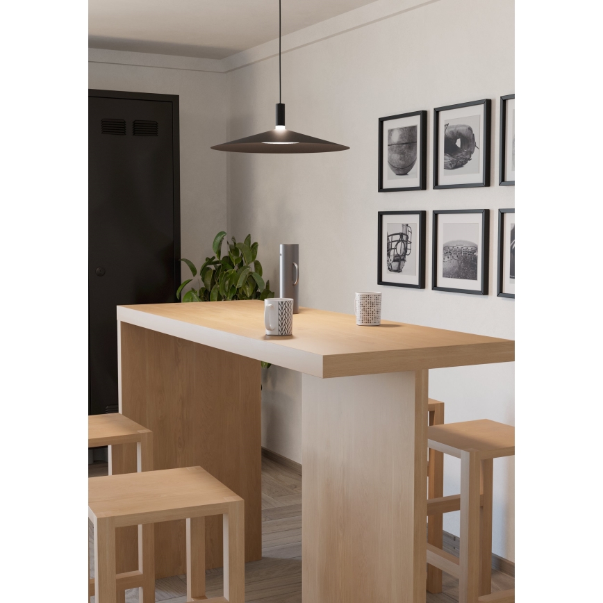 Eglo - Lustre pendente em cabo LED RGBW regulável LED/15,5W/230V 2700-6500K preto