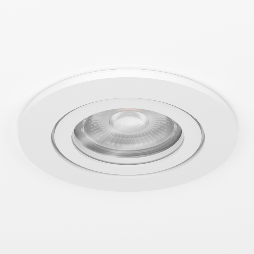 Eglo - Spot LED de embutir para casa de banho 1x GU10/4,5W/230V IP44, branco