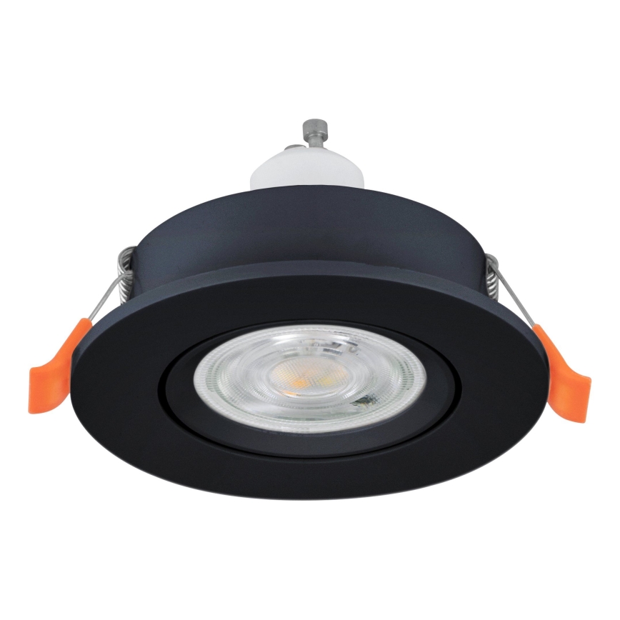 Eglo - Spot de embutir LED 1xGU10/4,5W/230V preto