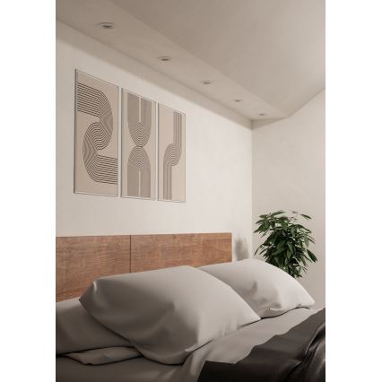 Eglo - Conjunto de 5 spots encastráveis LED/4,8W/230V 2700/4000/6500K branco