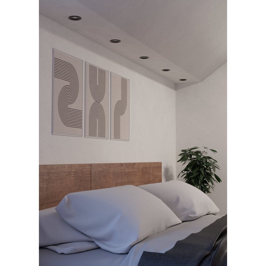 Eglo - Spot encastrável LED/4,8W/230V 2700/4000/6500K preto