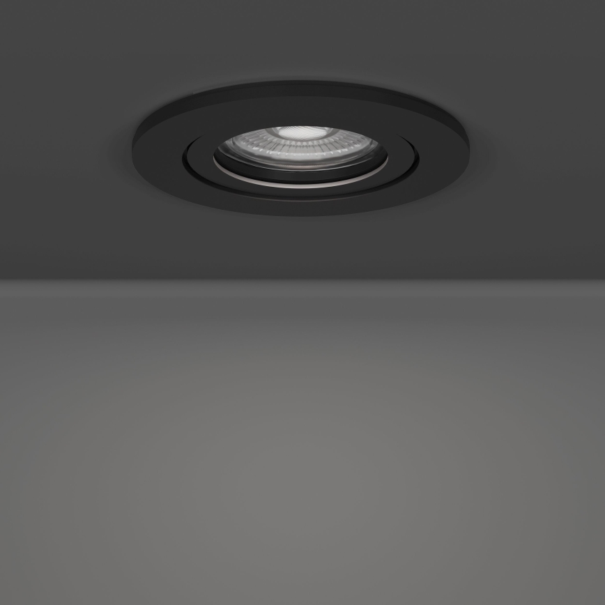 Eglo - Conjunto de 3 spots LED encastrados, 4,8W, 230V, 2700/4000/6500K, preto
