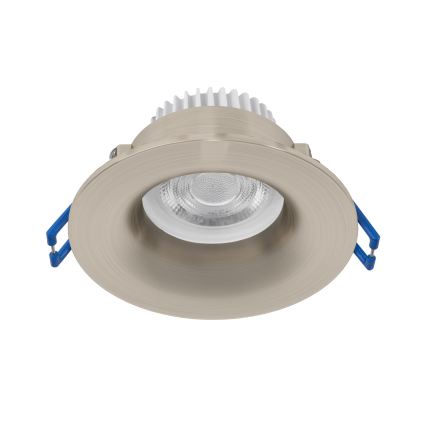 Eglo - Candeeiro LED de encastrar para casa de banho, 4,9W/230V, 2700/4000/6500K, Ø 8,8 cm, IP65, cromo mate