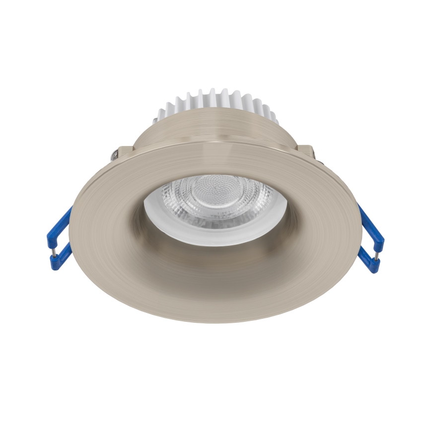 Eglo - Candeeiro LED de encastrar para casa de banho, 4,9W/230V, 2700/4000/6500K, Ø 8,8 cm, IP65, cromo mate
