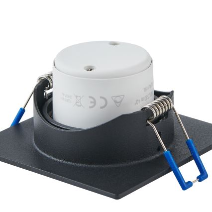 Eglo - Conjunto com 3 luminárias LED embutidas dimerizáveis LED/4,8W/230V 8,8x8,8 cm pretas