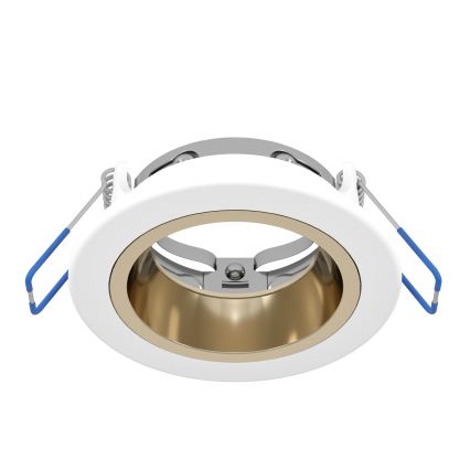 Eglo - Luminária LED regulável para tecto rebaixado de casa de banho LED/4,8W/230V 2700/4000/6500K IP44 branca/dourada