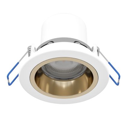 Eglo - Luminária de embutir para casa de banho LED RGBW regulável LED/4,8W/230V 2700-6500K IP44 branca/dourada