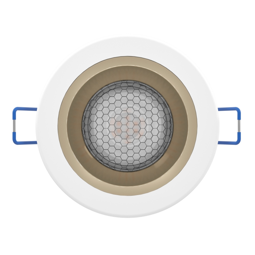 Eglo - Luminária de embutir para casa de banho LED RGBW regulável LED/4,8W/230V 2700-6500K IP44 branca/dourada