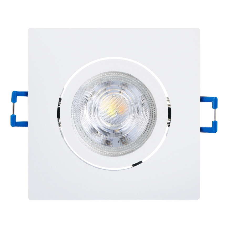 Eglo - Conjunto com 3 luminárias LED de embutir dimerizáveis, LED/6,4W/230V, 8,8x8,8 cm, brancas