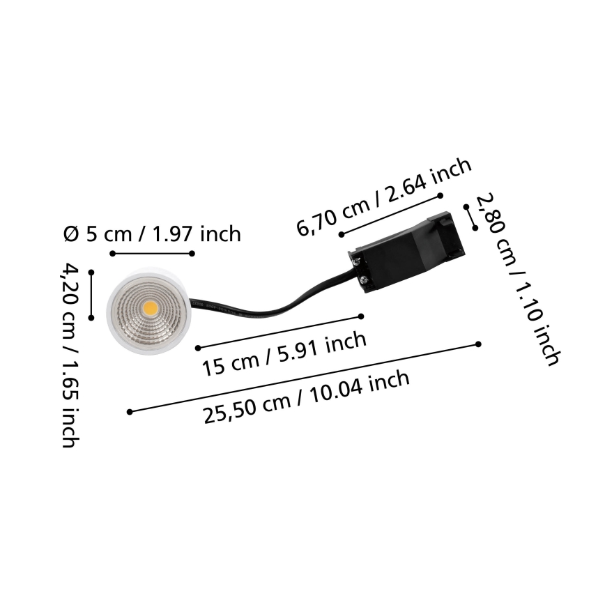 Eglo - Módulo LED Regulável LED/6,4W/230V 4000K