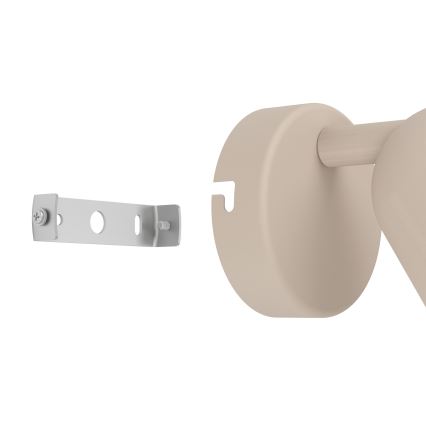 Eglo - Aplique de parede com spot 1xGU10/5W/230V bege