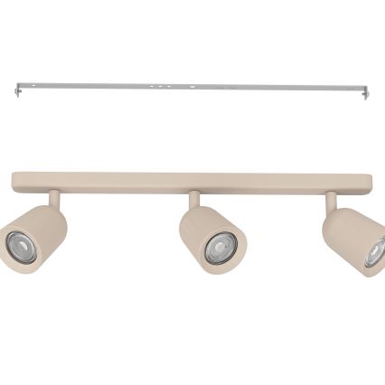 Eglo - Candeeiro de focos 3xGU10/10W/230V bege