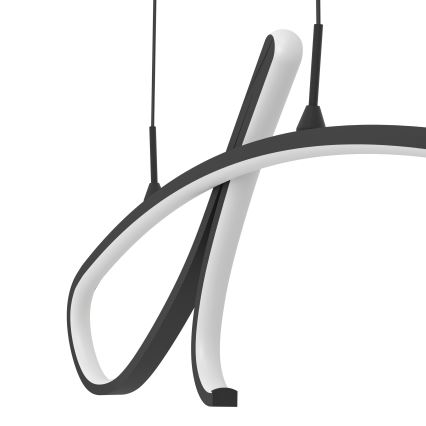 Eglo - Lustre LED suspenso por cabo LED/20W/230V 2700/4000/6500K preto