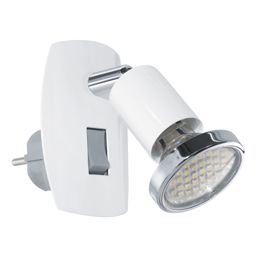 Eglo - Luminária LED para tomada 1xGU10/2,8W/230V branca