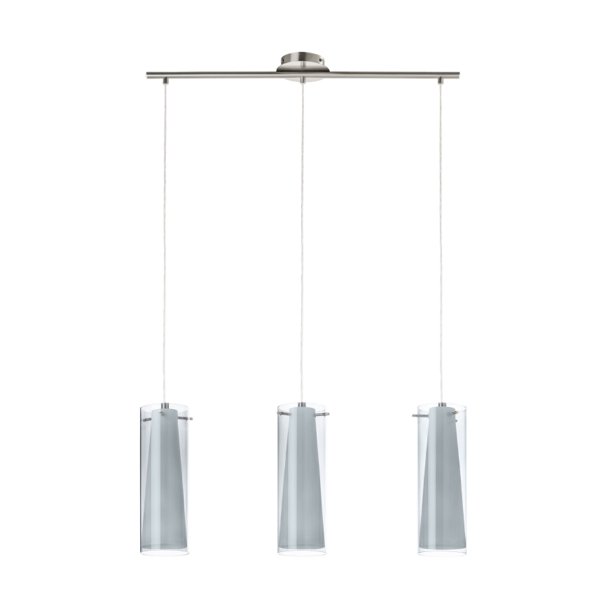 EGLO - Candelabro pendente 3xE27/60W fumado