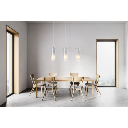 EGLO - Candeeiro suspenso 3xE27/60W fumo