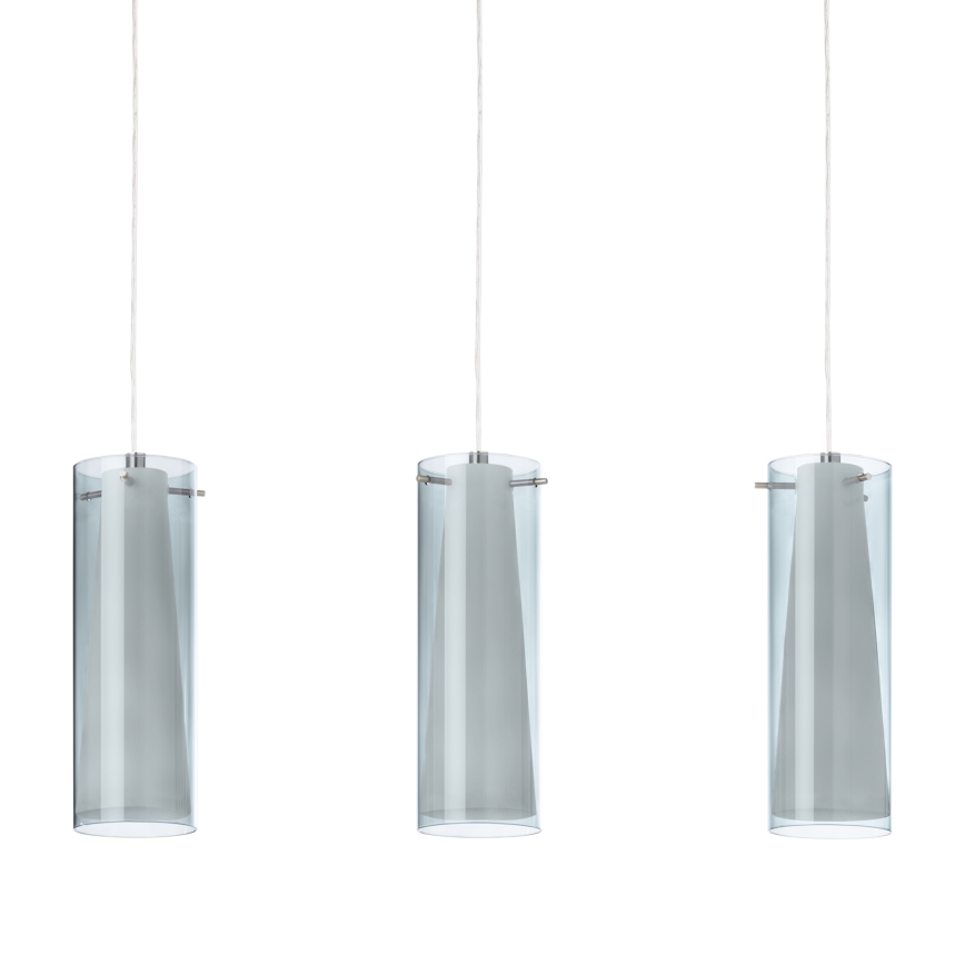 EGLO - Candeeiro suspenso 3xE27/60W fumo