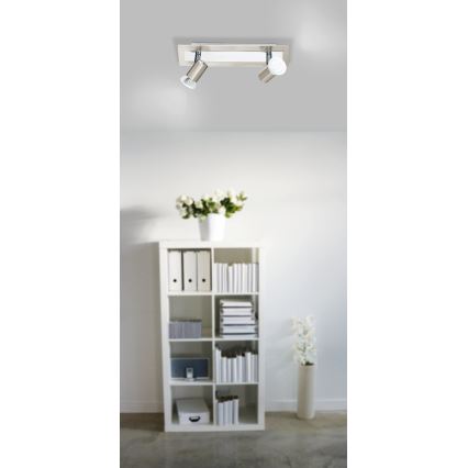 EGLO - Luminária de teto de parede 2xGU10/LED/3W